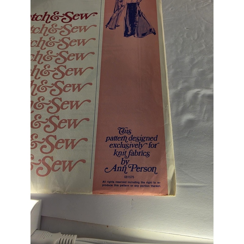 Vintage Stretch & Sew Patterns Lot 5 Ann Person Skirts Blazer Jacket Knit 1970s - Picture 5 of 7